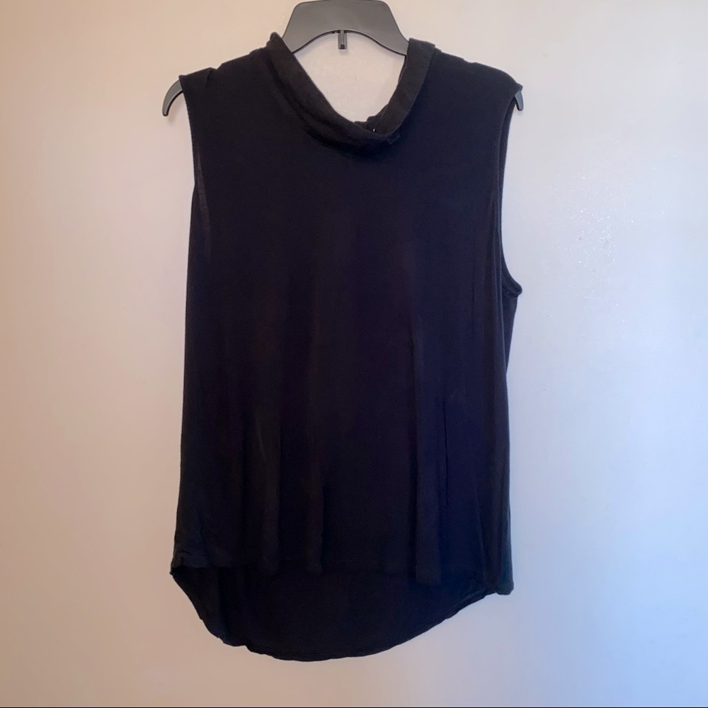 Halogen Womens Black Sleeveless Top (Size: XL)